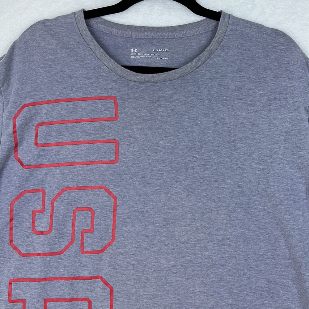 Under Armour Men’s Short Sleeve T-shirt Blue Size XLarge - Picture 3 of 8